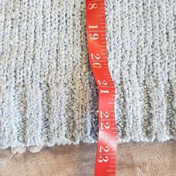 Vintage powder blue peter pan lace collar sweater - Picture 5 of 6